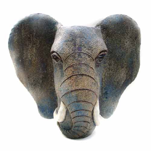 Elephant Head Pot by Maggie Betley Zoo Ceramics