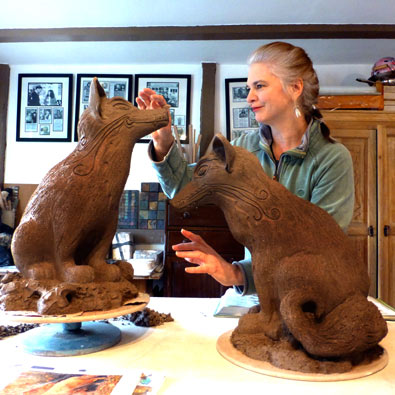 Tracy Wright Zoo Ceramics Foxes
